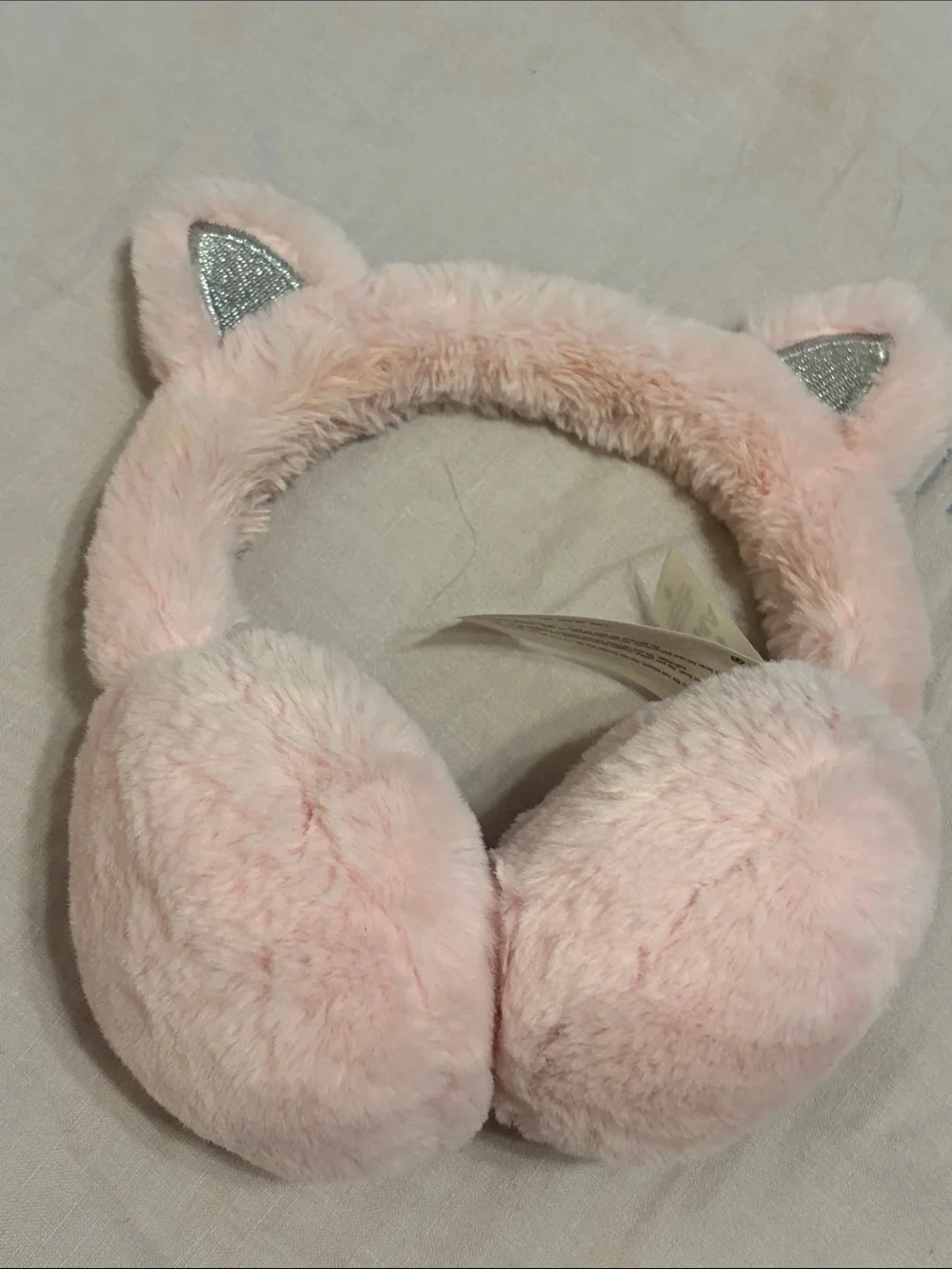 Carter’s Kid’s Pink Faux Fur Cat Ear Earmuffs 4-14 kitty costume